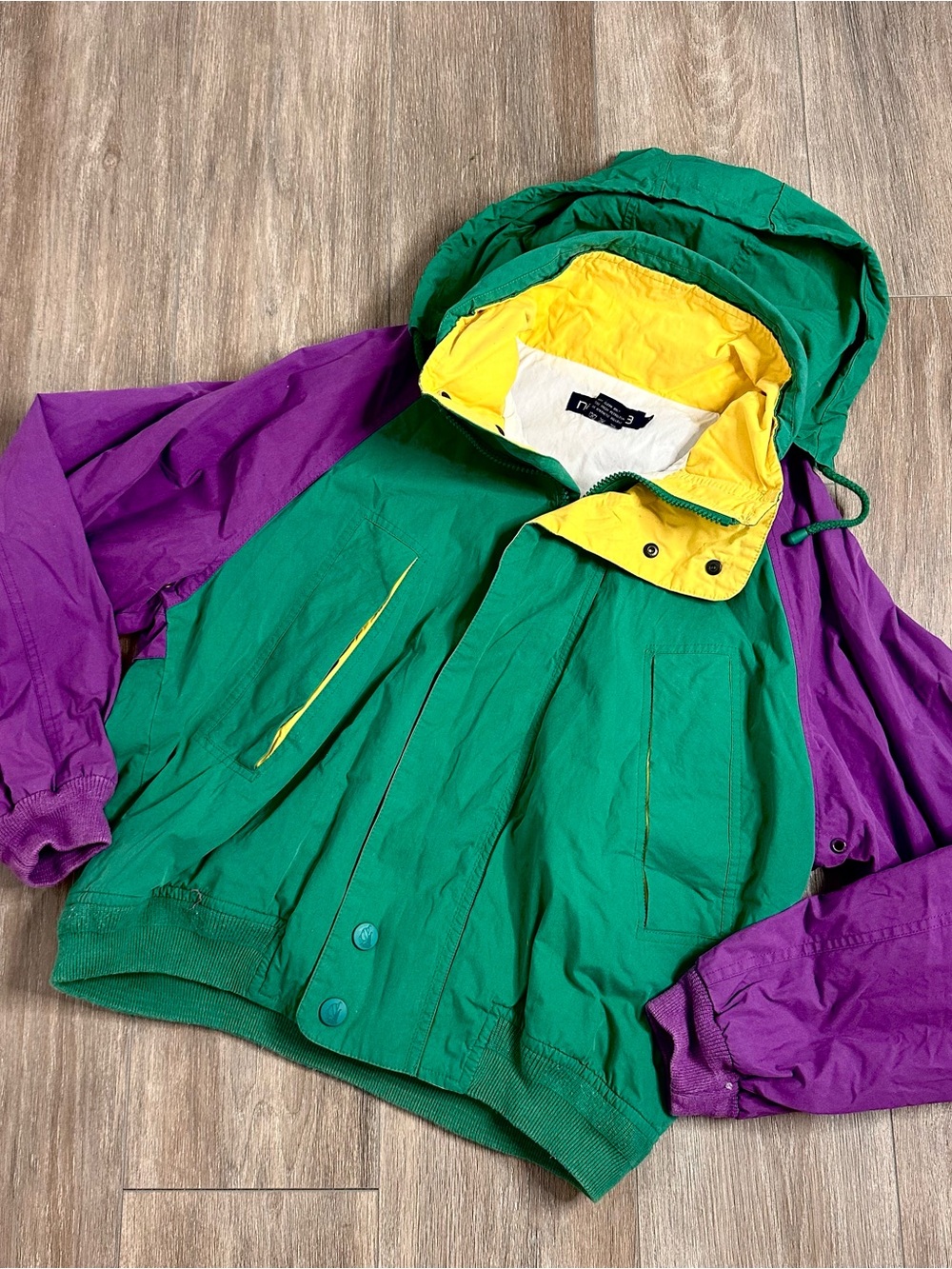 Vintage Nautica color block jacket